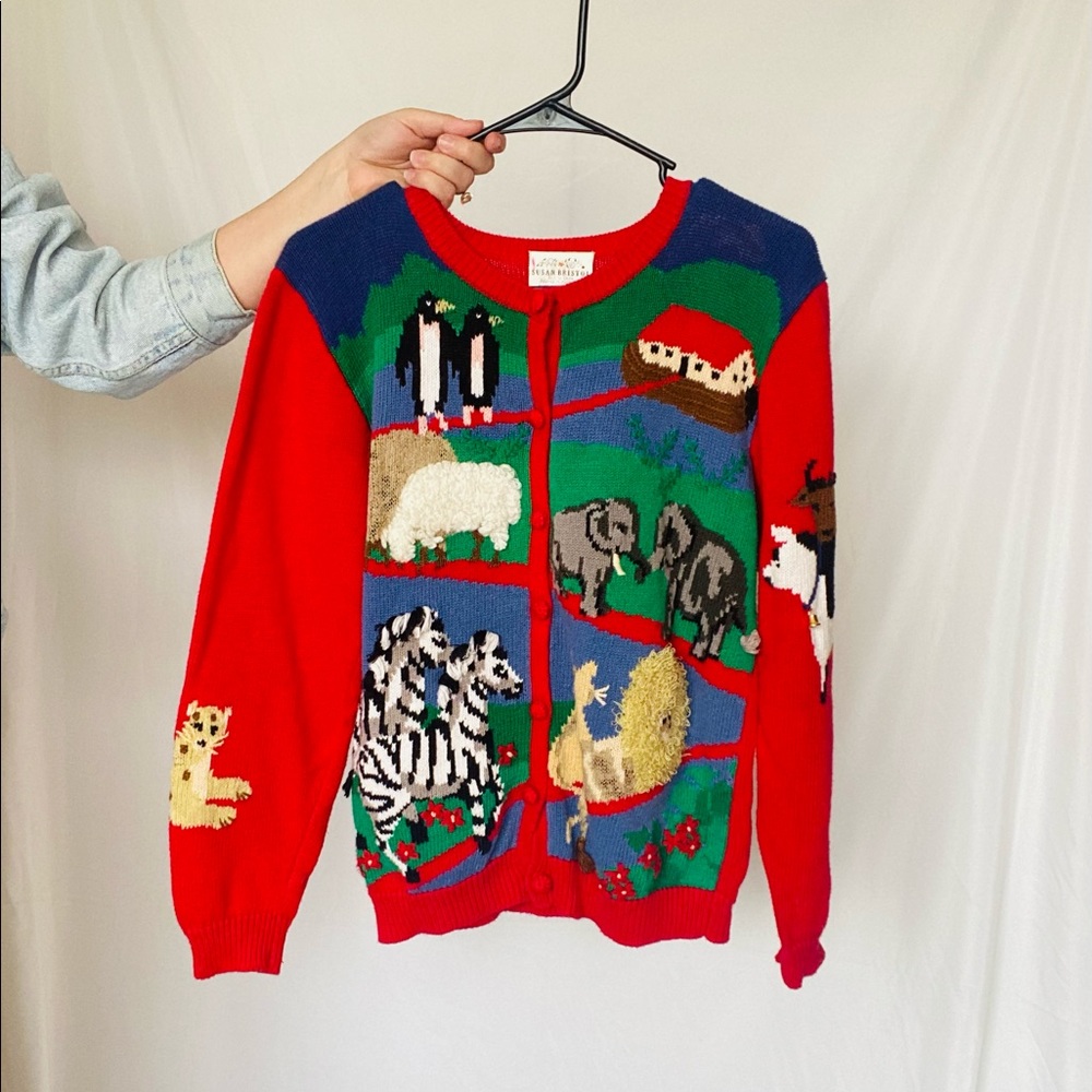 Vintage animal sweater